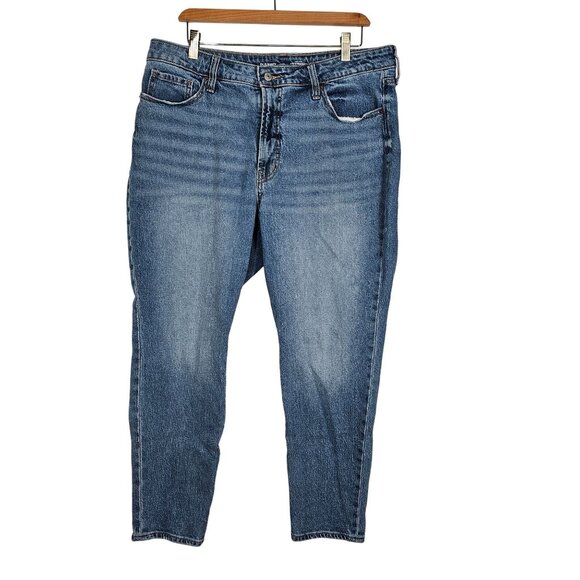 Old Navy High-Rise OG Straight Jeans Light Wash Denim Secret Smooth Pockets 16 - Picture 1 of 9